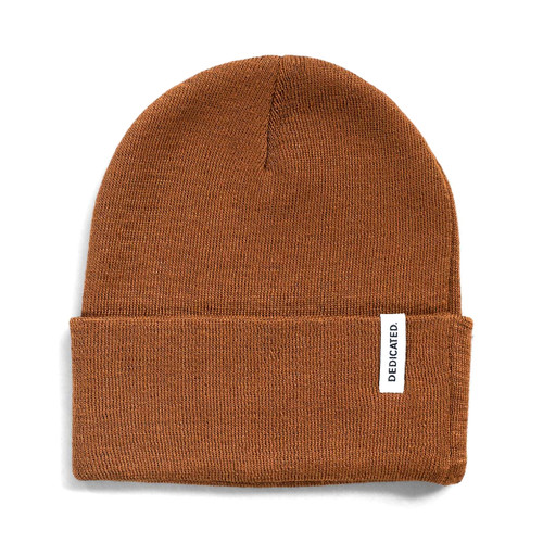 Dedicated Kiruna Recycled Knit Vegan Beanie  - Brown