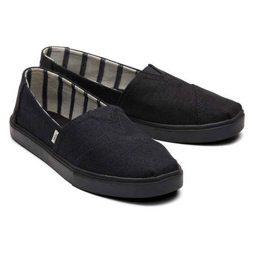 Toms Alpargata Cupsole Sneaker Heritage Canvas (Womens) - Black / Black