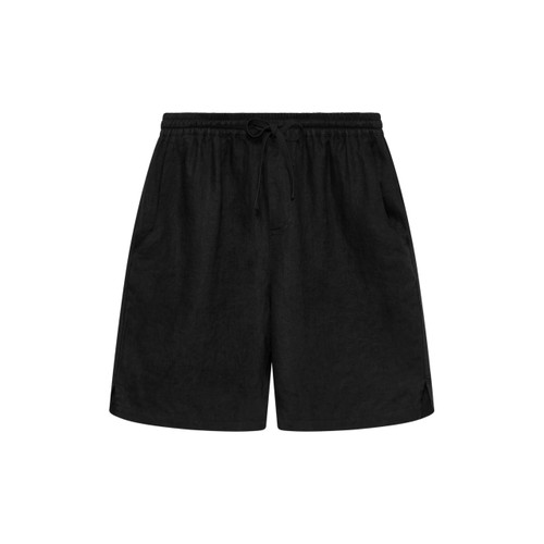 Komodo Jerry Linen Shorts - Black
