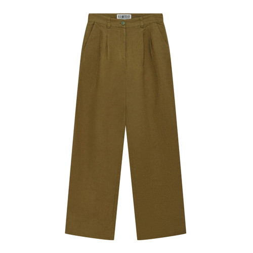 Komodo Lion Linen Trousers - Khaki