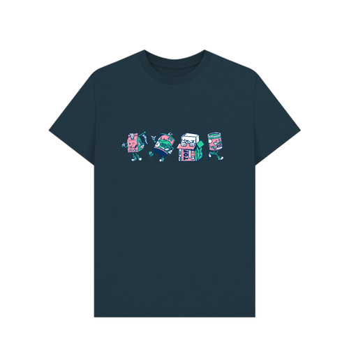 3E Organic Basic T - Veg Gang / Denim Blue