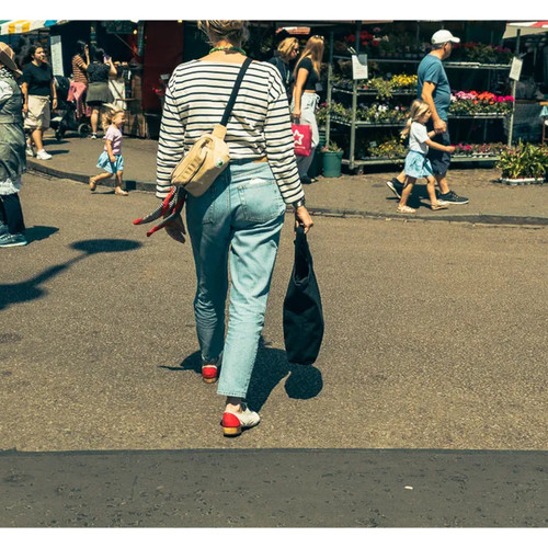Cora + Spink Ant Hill Cotton Canvas Shoulder Bag - Sand