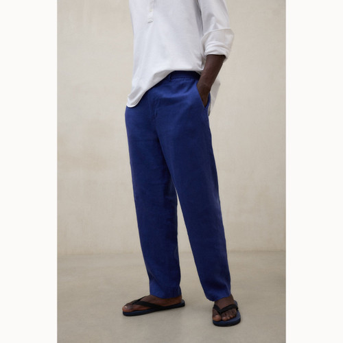 Ecoalf Ethiwin Organic Linen Trousers (Mens) - Indigo