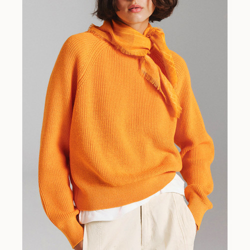 Ecoalf Noni Recycled Cotton Jumper (Womens) - Tangerina
