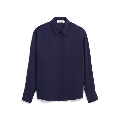 Armed Angels Larisaana Longsleeve EcoVero Blouse - Tinted Navy