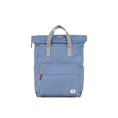 Roka Canfield Recycled rPET Canvas Backpack - Blue Hickory