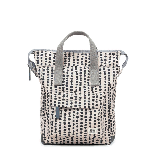 Roka Bantry Small Vegan Recycled Canvas Backpack - various patterns