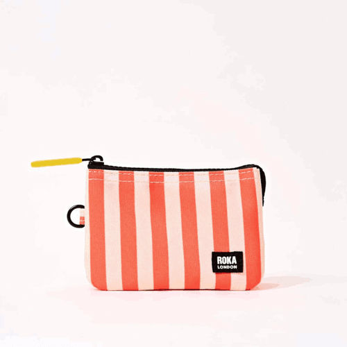 Roka Carnaby Small Vegan Recycled Canvas Wallet - various colours