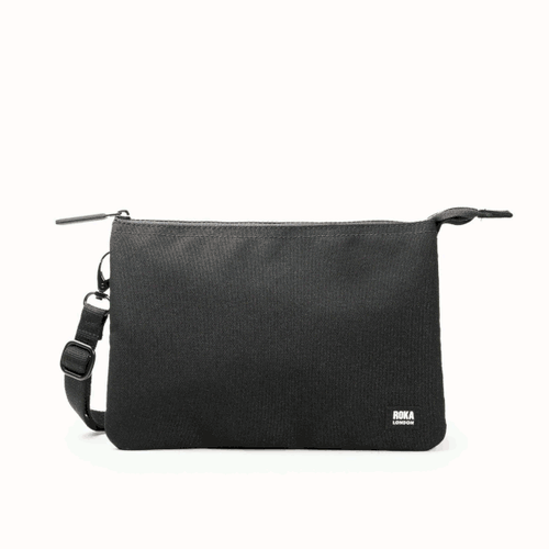 Roka Carnaby XL Vegan Recycled Canvas Crossbody - various colours