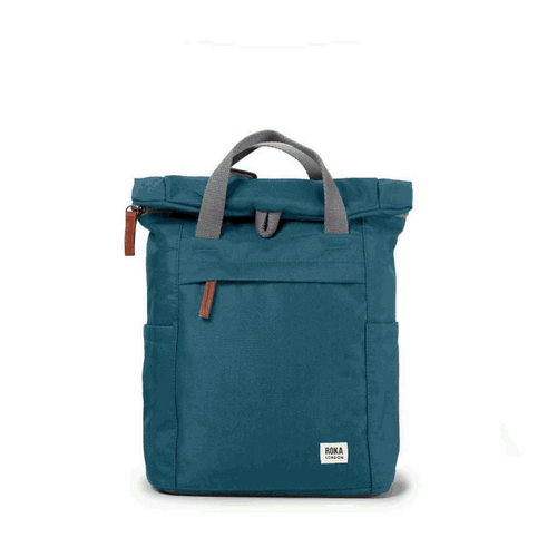 Roka Finchley Small Vegan Recycled Canvas Backpack - various colours