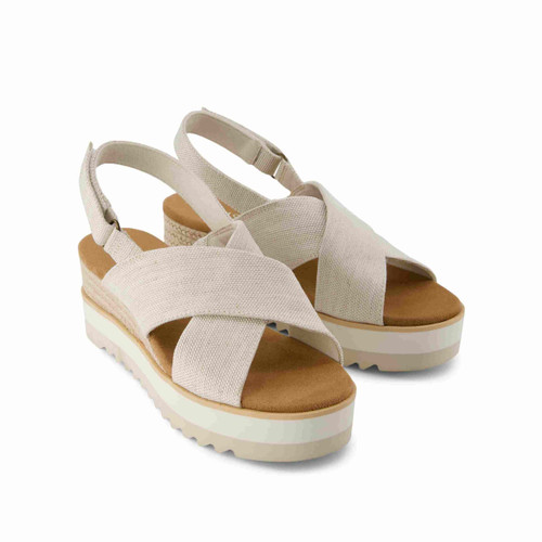 Toms Diana Crossover Sandal Heavy Canvas - Natural