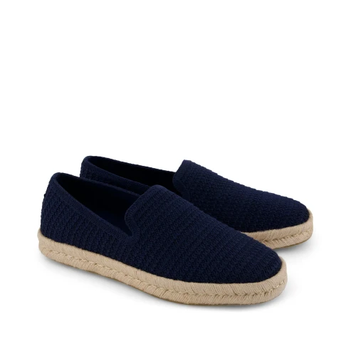 Toms Santiago Vegan Mesh Canvas Espadrille (mens) - Navy