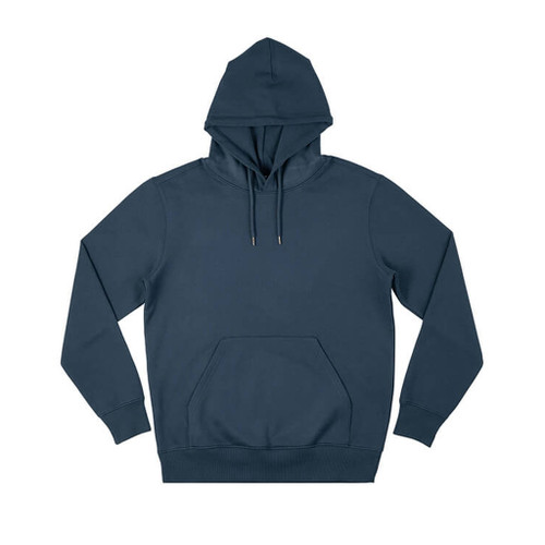 Unisex Organic Heavy Pullover Hoodie - Denim Blue