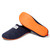 Mercredy vegan recycled slipper - Navy / Orange