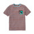3E Organic Stripe T (Mens) - Window Cat / Rust Grey