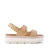 Toms Giana Vegan Crocheted Platform Sandal - Dark Beige / Gold