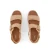 Toms Giana Vegan Crocheted Platform Sandal - Dark Beige / Gold