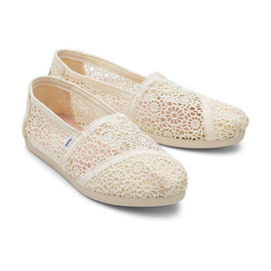 Toms Alpargata Espadrille Moroccan Crochet (Womens) Natural