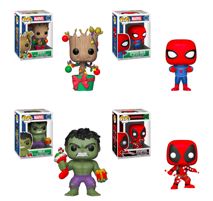 marvel holiday funko pop