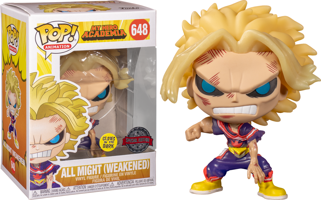 all might funko pop glow in the dark