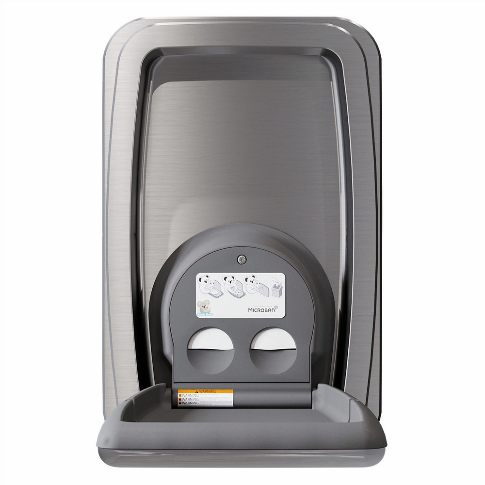 SS Vertical Surface-Mounted Changing Station