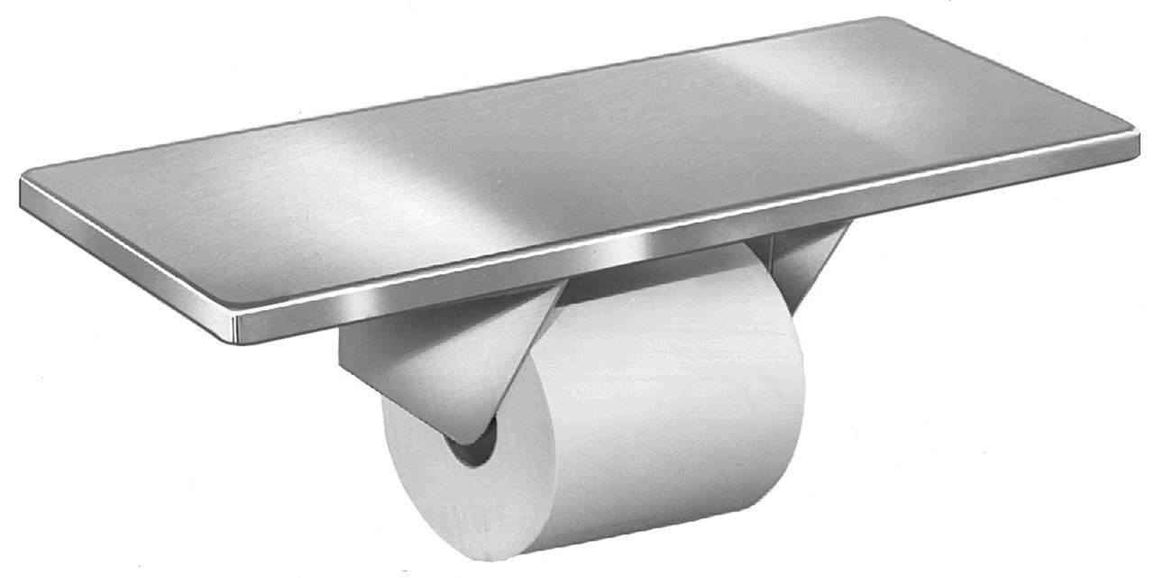 Toilet Tissue Disp with Shelf, Toilet Paper Dispensers, 5262-520000