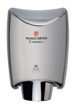 World Dryer K-973P2 SMARTdri Plus Automatic Hand Dryer, Brushed Stainless Steel, 120V World Dryer K-973P2 SMARTdri Plus Automatic Hand Dryer, Brushed Stainless Steel, 120V