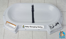 Countertop Surface Mounted Changing Station (Grey Granite)