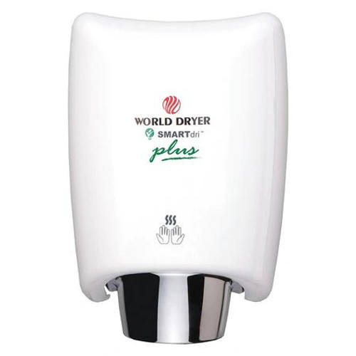 World Dryer K-974P2 SMARTdri Automatic Aluminum White Hand Dryer 110-120V World Dryer K-974P2 SMARTdri Automatic Aluminum White Hand Dryer 110-120V