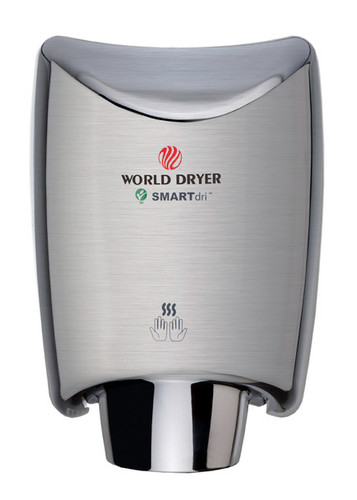 World Dryer K-973P2 SMARTdri Plus Automatic Hand Dryer, Brushed Stainless Steel, 120V World Dryer K-973P2 SMARTdri Plus Automatic Hand Dryer, Brushed Stainless Steel, 120V