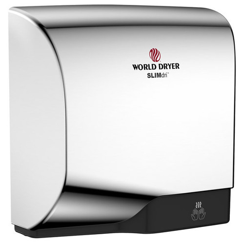 World Dryer L-970A SLIMdri Polished Chrome ADA Hand Dryer - Universal Voltage World Dryer L-970A SLIMdri Polished Chrome ADA Hand Dryer - Universal Voltage