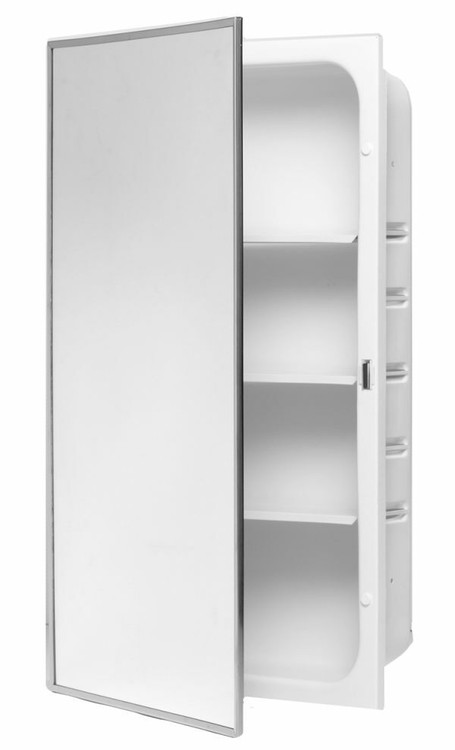 S-Cube 16 x 26 Recess Mount Steel Shelves Medicine Cabinet