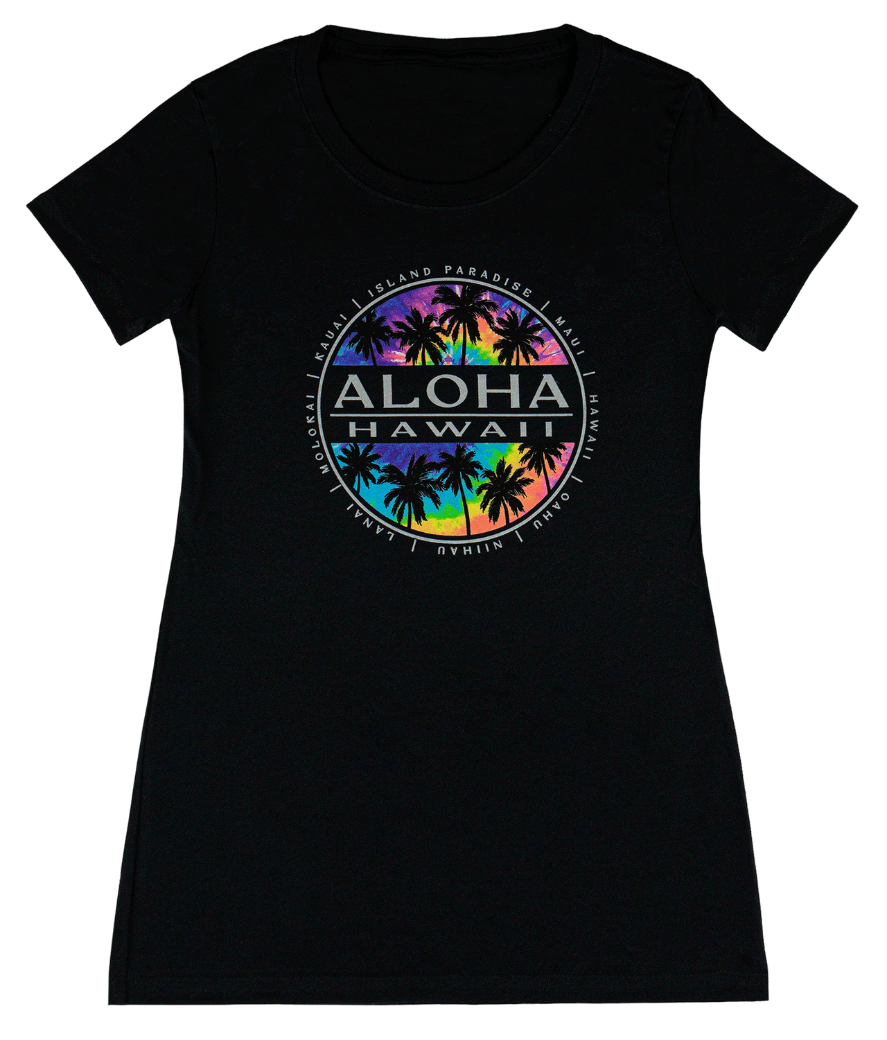 Island Girl® Surf Tee Tie Dye Black