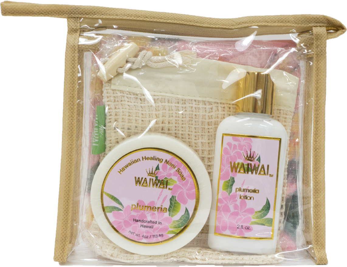 WaiWai Travel Gift Set Plumeria