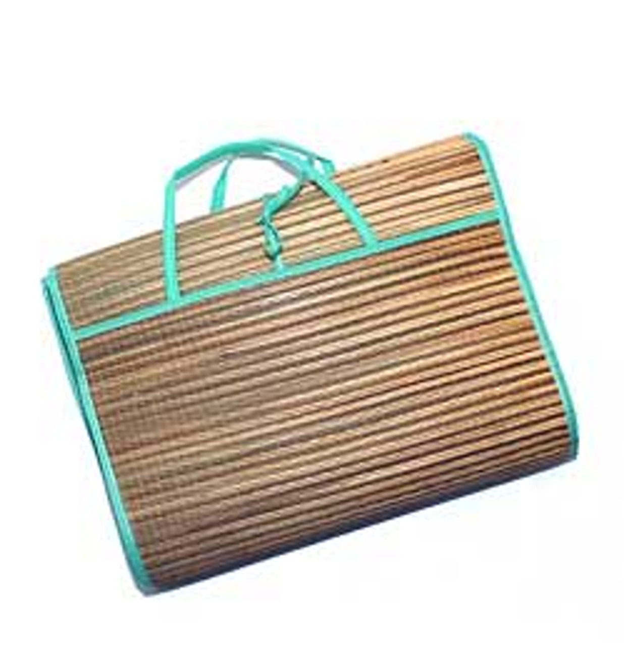 wicker beach mat