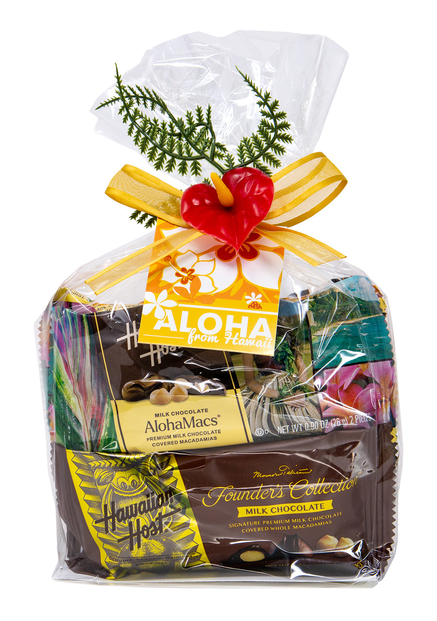 Hawaiian Host Chocolate Snack Bar - 8 Pack Cello Gift Set