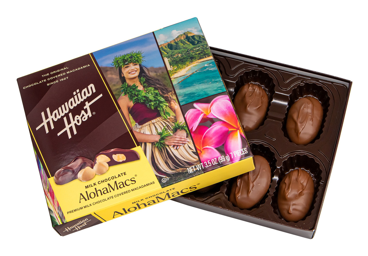 専用販売　Hawaiian Host  Macs Hawaiian Host Aloha Macs Milk Chocolate 3.5 oz