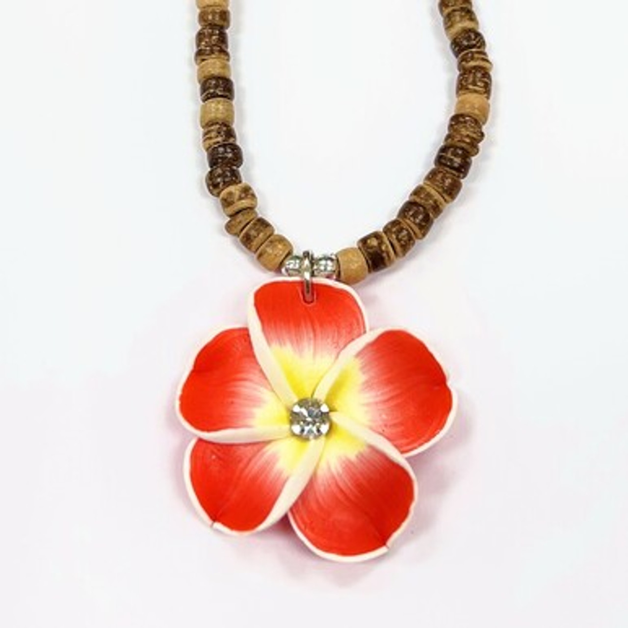 Red Flower Coral Necklace