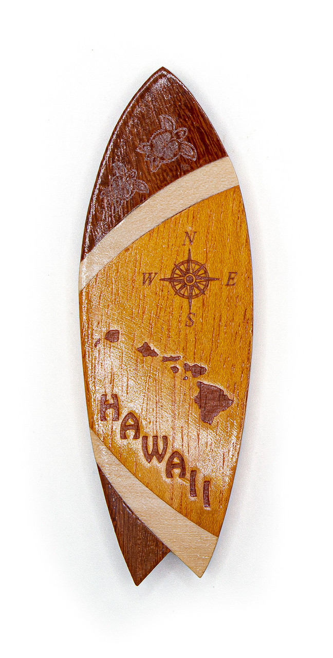 3D Wood Art Magnet - Surfboard