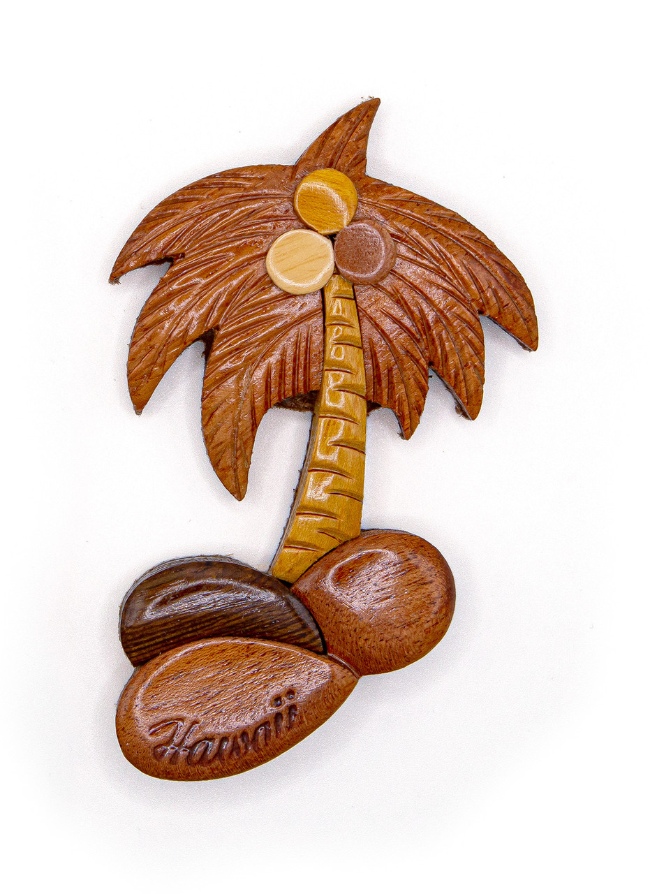 3D Wood Art Magnet - Palm Tree