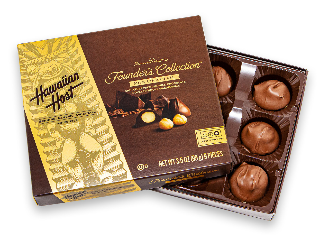 Hawaiian Host Founder's Collection Milk Chocolate Covered