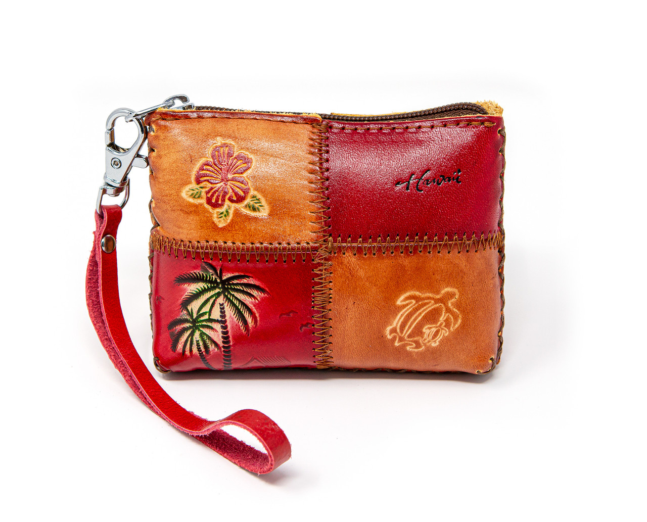 Small Zipper Pouch with Keyring in Santiago Brocade | Handwoven Coin Purse  Made in Guatemala by Mayan Hands