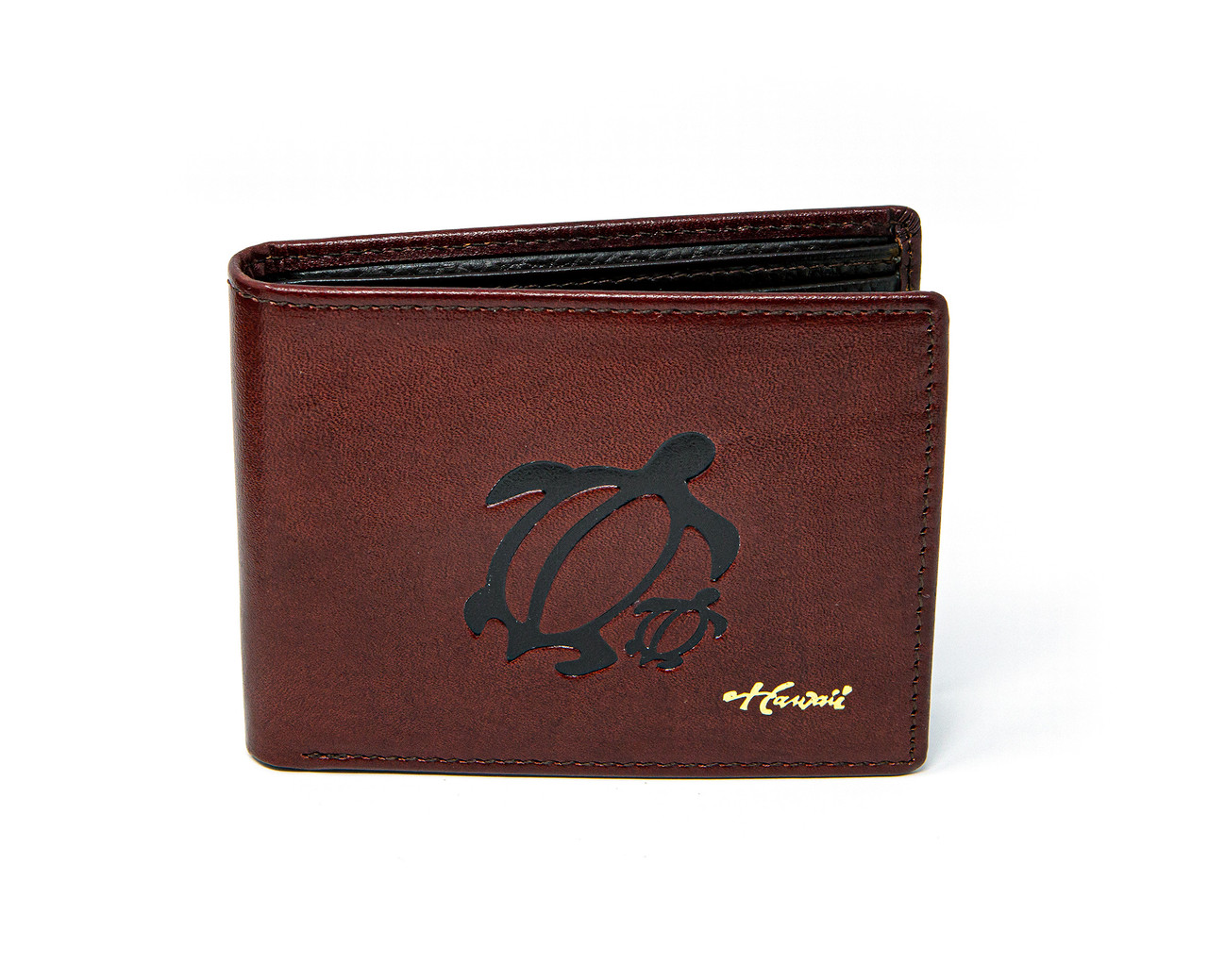 【新品未使用】Bellows Wallet(DARK BROWN) Mens Bifold Wallet: Dark Honu
