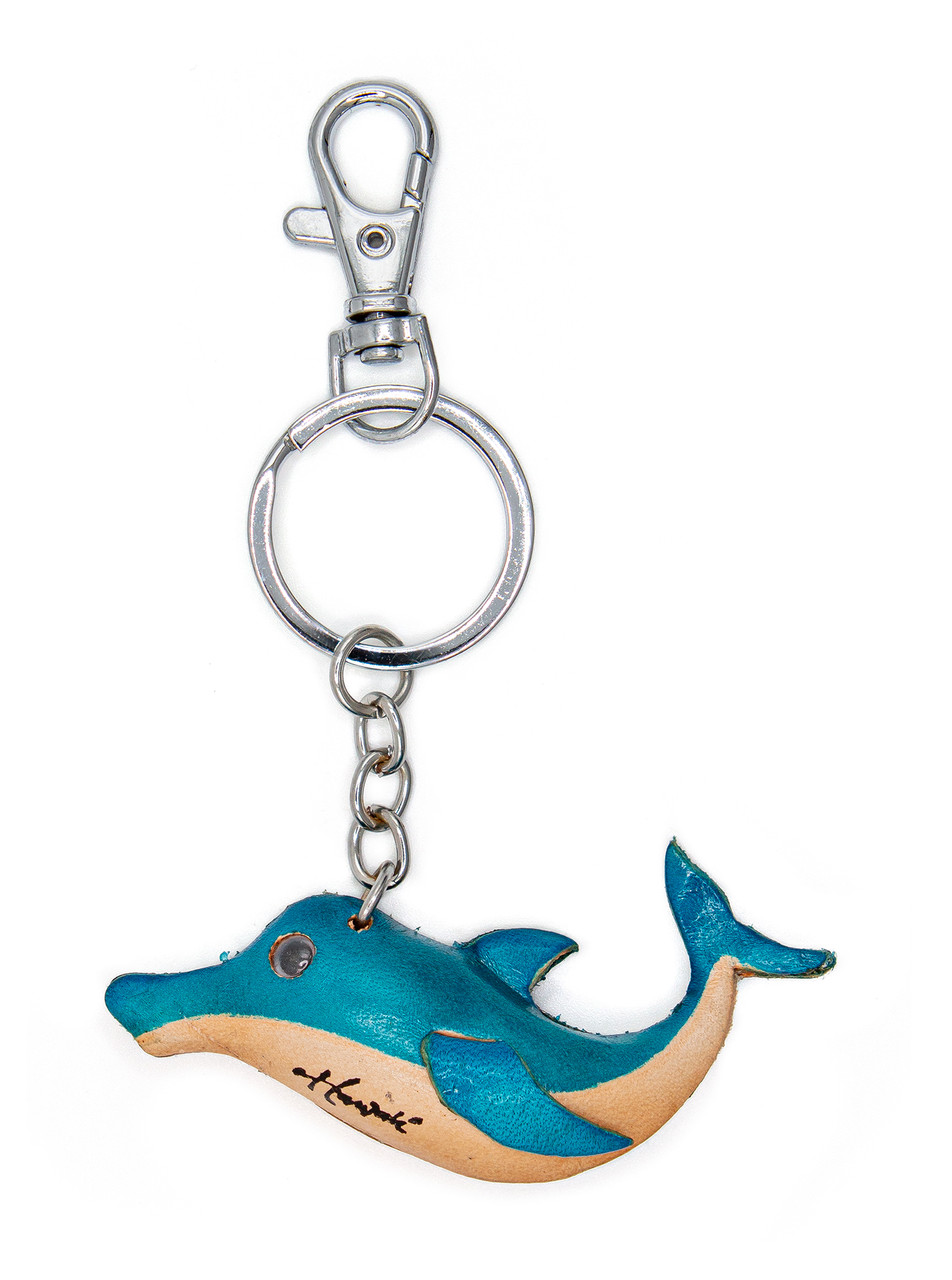 Leather Keyring - Dolphin