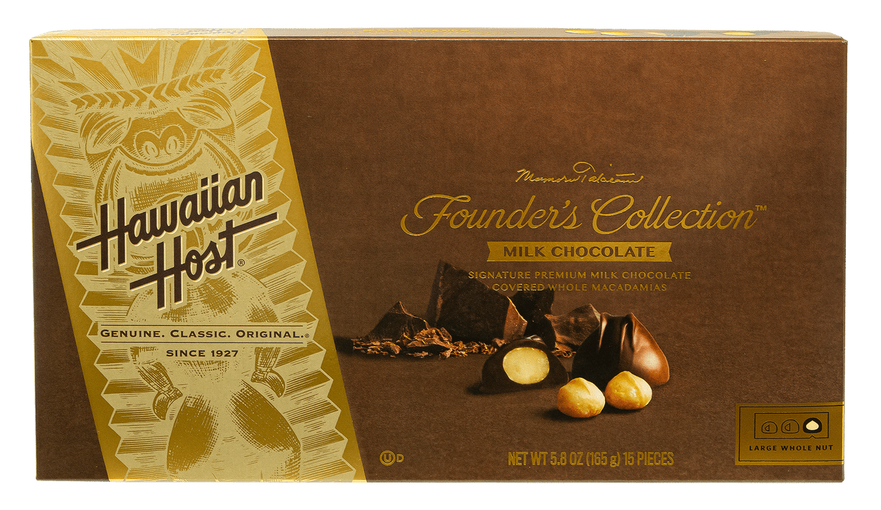 Hawaiian Host Founder's Collection Milk Chocolate Covered