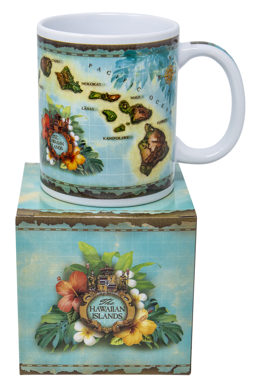 Kauai Map Camp Mug – Aloha Exchange