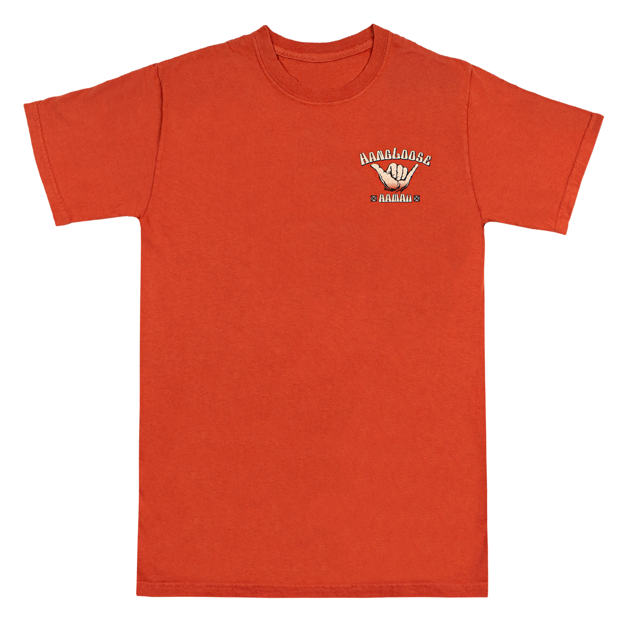 Vintage Dyed Tee - Hangloose Bamboo: Blood Orange