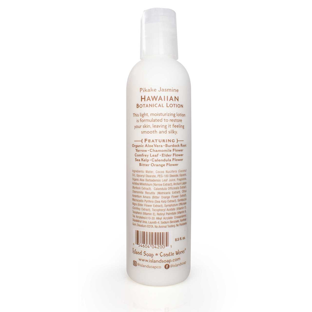 Island Soap Company Botanical Lotions 8.5oz: Pikake Jasmine