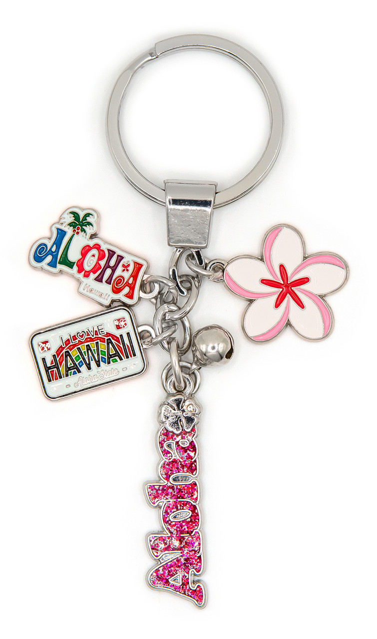 Island Girl® Charm Keyring: Aloha