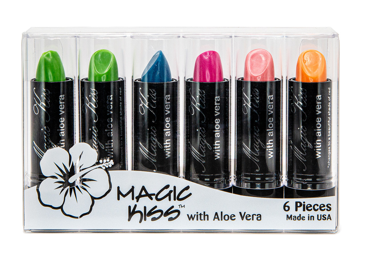 Magic Kiss Aloe Vera Lipstick Six Pack: Aloha Sunset